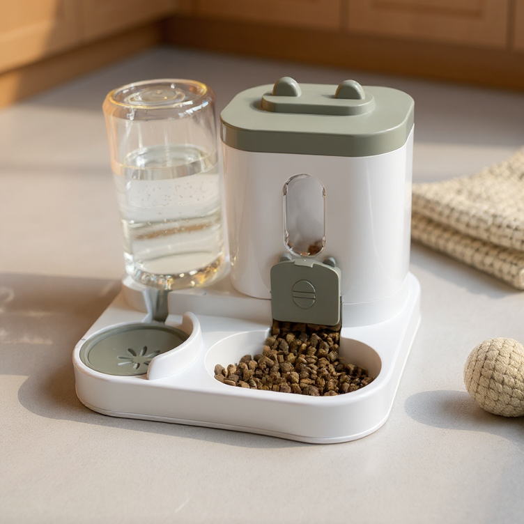 PawPace 2-in-1 Gravity Feeder & Waterer